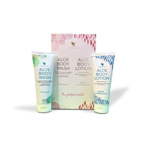 Forever Aloe Body Wash en Lotion Combi pack